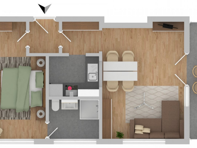 Grundriss Appartement 20